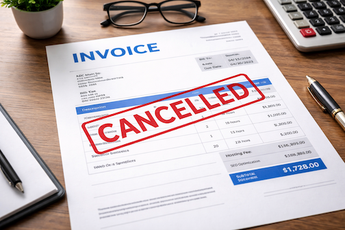 Cancelled Invoice