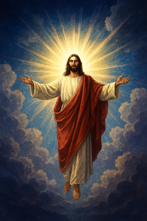 Christ returning in Glory