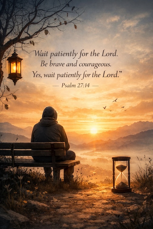 Man waiting on bench