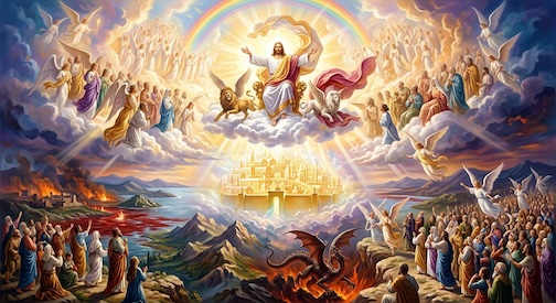Christ returning in Glory