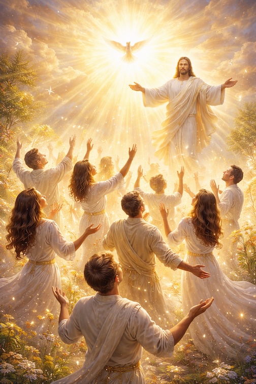 Believers meeting Christ