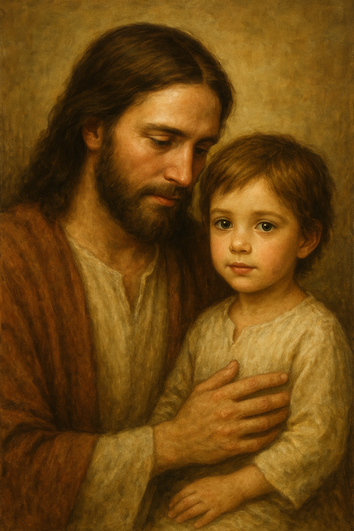 Joseph with young Jesus