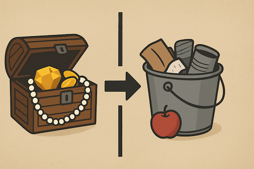 Sorting trash from jewelry